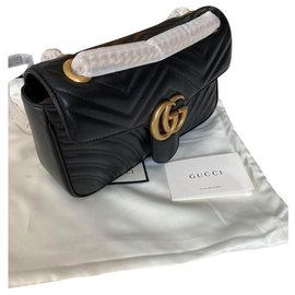 Gucci-Matelassé small shoulder bag-Black