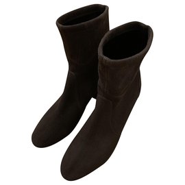 Stuart Weitzman Stiefel Anthrazitgrau