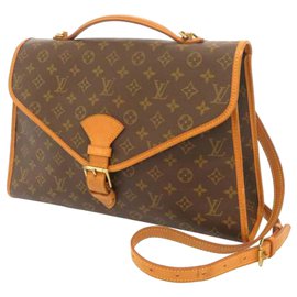 Louis Vuitton-Louis Vuitton Brown Monogram Beverly Aktentasche GM-Braun