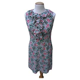 Prada Multicoloured Viscose Dress Multiple colors