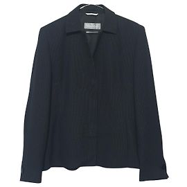 Max Mara Black Blazer Cotton Viscose Black
