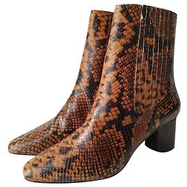 Sandro Botas de tornozelo Marrom Preto Impressão em python Castanho escuro