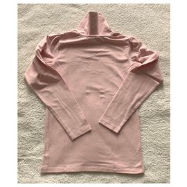 Jacadi-Top elástico de algodón rosa-Rosa