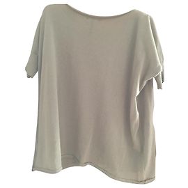 Autre Marque Camiseta Wave Sarah Pacini de algodón caqui Caqui