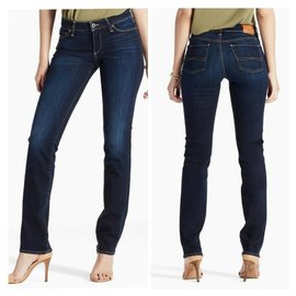 Autre Marque-Jean doux et droit Lucky Brand W33 l33-Bleu