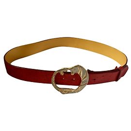 Cinturón Just Cavalli Panther and Snake Roja Dorado
