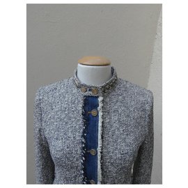 Dolce & Gabbana-Jackets-Blue,Cream