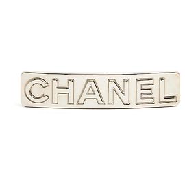 Chanel GRANDE FERMACAPELLI A BARRA ARGENTO Argento