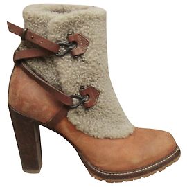 Sartore Leather Ankle Boots Light Brown 36.5 Light brown