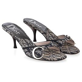 Christian Dior Mules Dark grey Dark blue