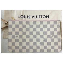 Louis Vuitton-Pochette per Neverfull GM Azur-Crudo