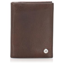 Autre Marque-Dolce&Gabbana Brown Leather Card Holder-Brown