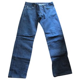 Dior-Jeans coupe droite, US 33.-Bleu Marine