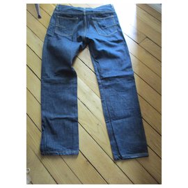 Dior-Jeans justos, US 33.-Azul marinho