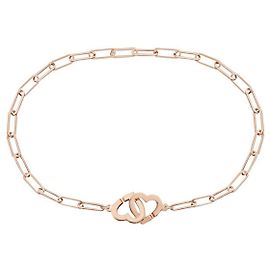 Dinh Van manette a cuore foderato R9 D'oro Bronzo