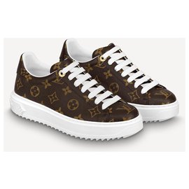 Louis Vuitton-Sneakers con monogramma LV-Marrone