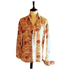 Tamanho da camisa CHRISTIAN LACROIX 40 Em perfeito estado Multicor
