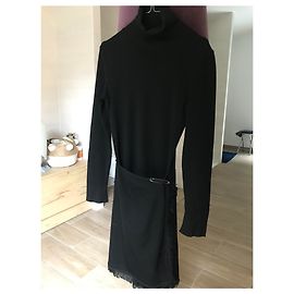 Autre Marque Very nice quality wool dress Black