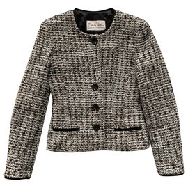 Autre Marque-Black and white tweed jacket by Enrico Coveri-Multiple colors