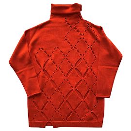 Pier Antonio Gaspari Übergroßer Wollpullover Orange