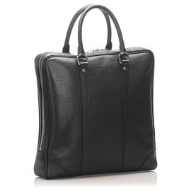 Louis Vuitton-Louis Vuitton Black Epi Vivienne MM-Black