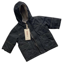 Kenzo-Prince of Wales parka-Dark grey