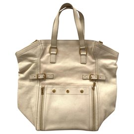 Yves Saint Laurent Large Downtown tote bag White
