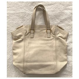 Yves Saint Laurent-Large Downtown tote bag-White