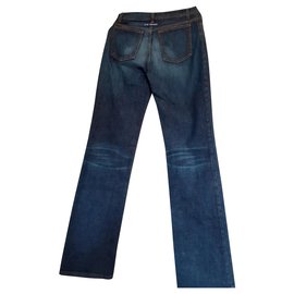 Jean Paul Gaultier-calça, leggings-Azul