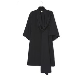 Hermès-BLACK MAXI SCARF FR34/36-Black