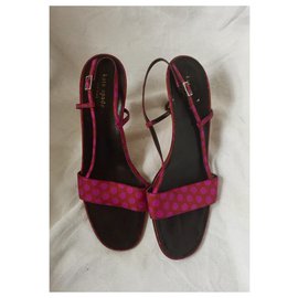 Kate Spade-Kate Spade sandals with polka dots-Pink,Red