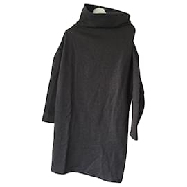 Übergroßes Pulloverkleid von Cacharel Anthrazitgrau