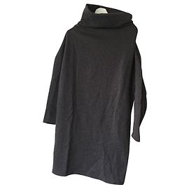 Vestido suéter grande Cacharel Cinza antracite
