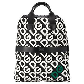 Dolce & Gabbana Rot DG Logo Mania Nylon Rucksack Rot Mehrfarben  Andere