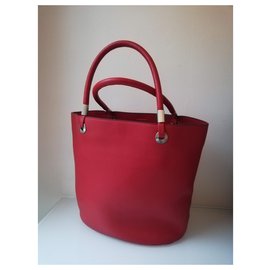 Lancel-Handtaschen-Silber,Rot