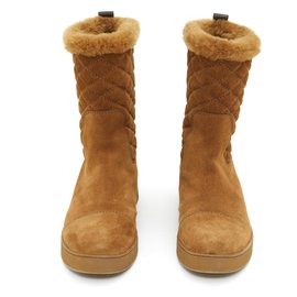 Louis Vuitton-camel suede fur fr37 New-Caramel