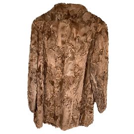 Autre Marque Brown Astrakan Jacket Brown