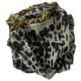 Jean Louis Scherrer Silk mousseline printed stole Multiple colors