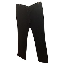 Pantalones de algodón negros Hobbs Negro