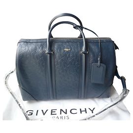 GIVENCHY New blue Bowling bag GM Blue Navy blue