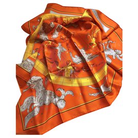 Hermès-Schals-Orange