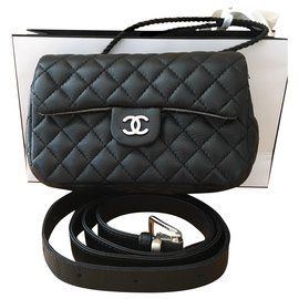 Chanel-CHANEL BELT BAG UNIFORM-Black
