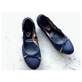 Tod's-Sapatilhas de ballet-Azul marinho