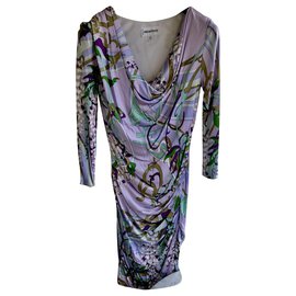 Robe mini en viscose multicolore Emilio Pucci Multicolore
