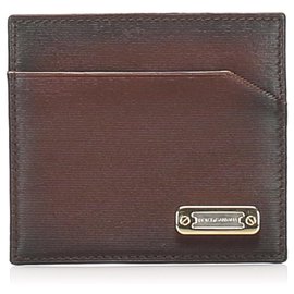 Autre Marque-Dolce&Gabbana Brown Leather Card Holder-Brown