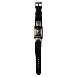 Hermès-Reloj HERMES Médor en excelente estado-Negro