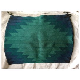 Autre Marque-Falda bandeau de Haute Hippie-Azul,Verde,Turquesa