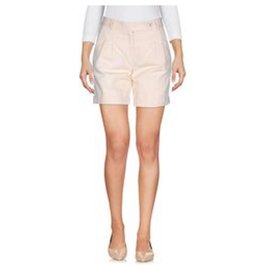 Blumarine-Beige cotton shorts-Beige