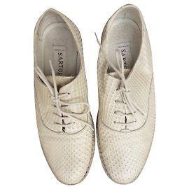 richelieu Sartore p 38,5 crepe e python Branco