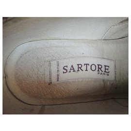 Sartore-richelieu Sartore p 38,5 crepe e pitone-Bianco